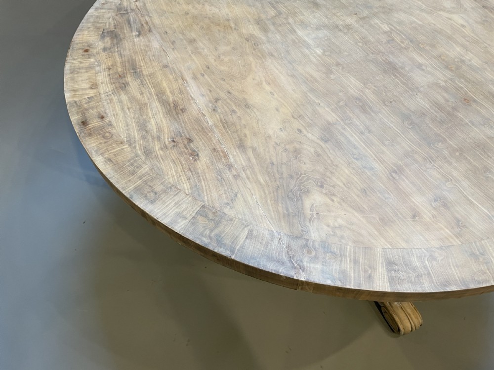 William IV Bleached Mahogany Breakfast Dining Table View III