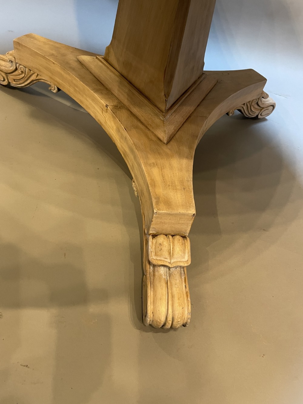 William IV Bleached Mahogany Breakfast Dining Table View IV