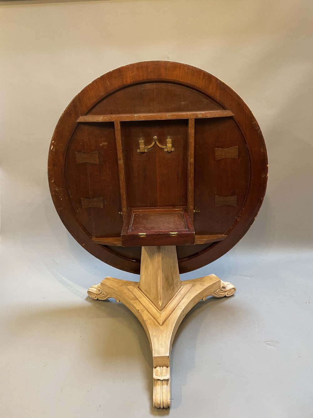 William IV Bleached Mahogany Breakfast Dining Table View VI