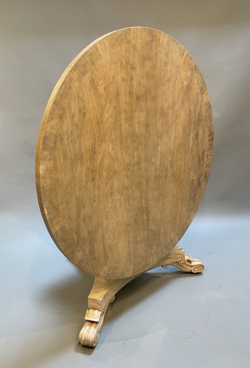 William IV Bleached Mahogany Breakfast Dining Table View VII