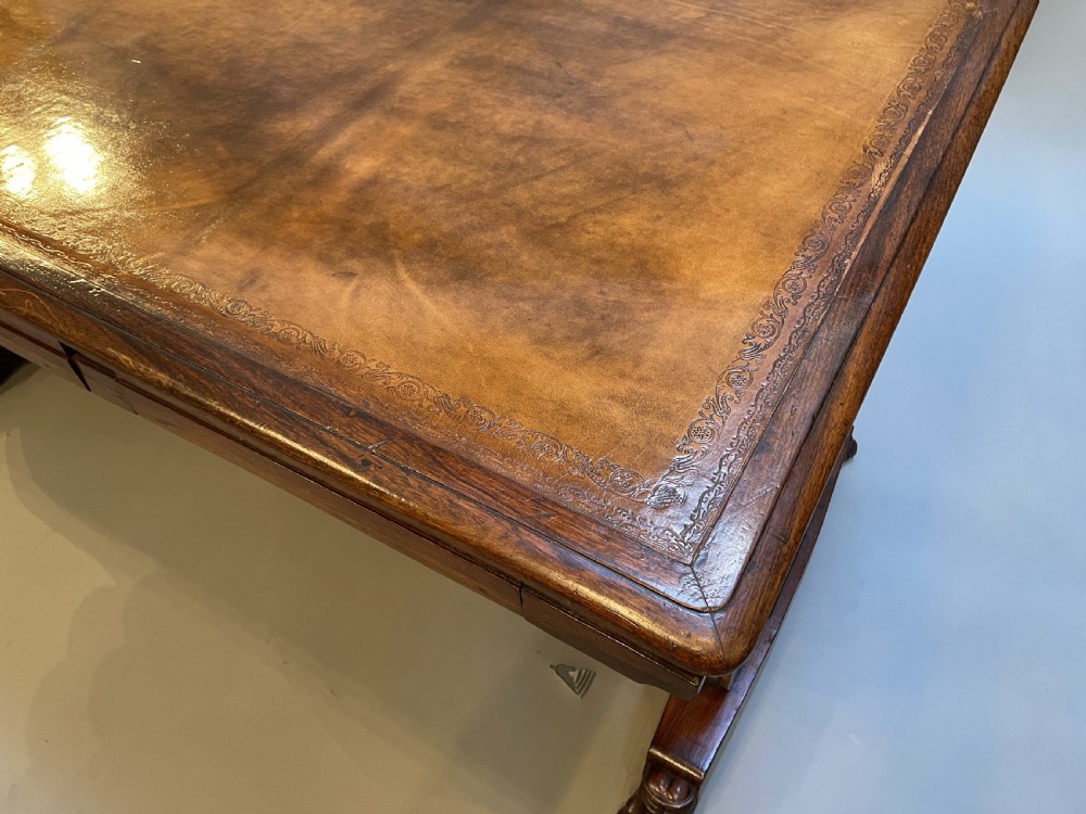 Regency Anglo Colonial Rosewood Library Centre Table View III