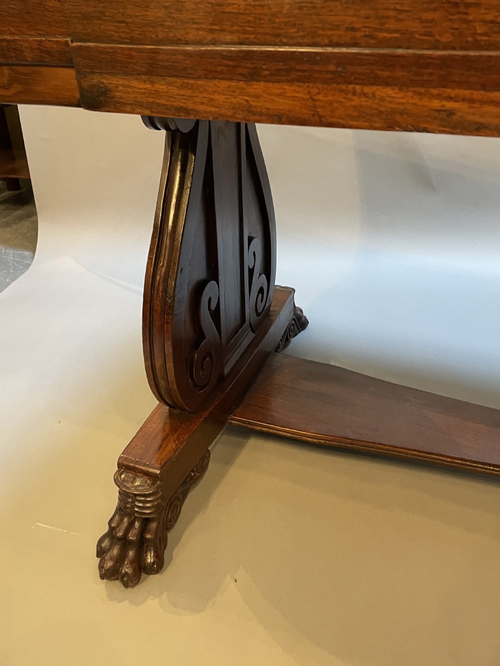 Regency Anglo Colonial Rosewood Library Centre Table View IV