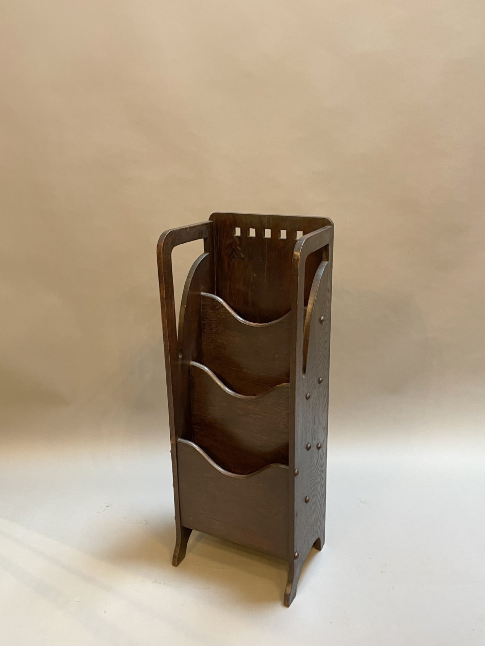 Glasgow School Ebonised Magazine Newspaper Rack