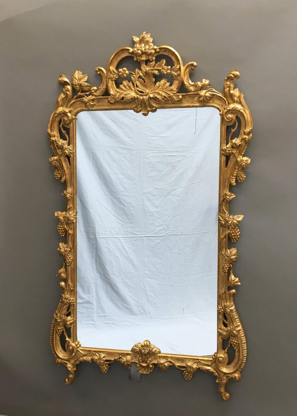 Ornate Gilt Overmantle Pier Mirror