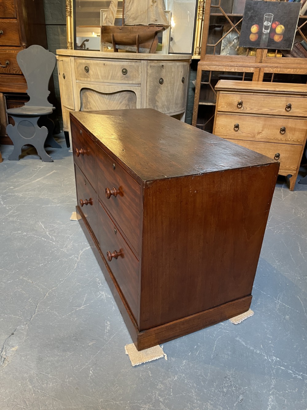 William IV Low Chest Of Drawers View VI