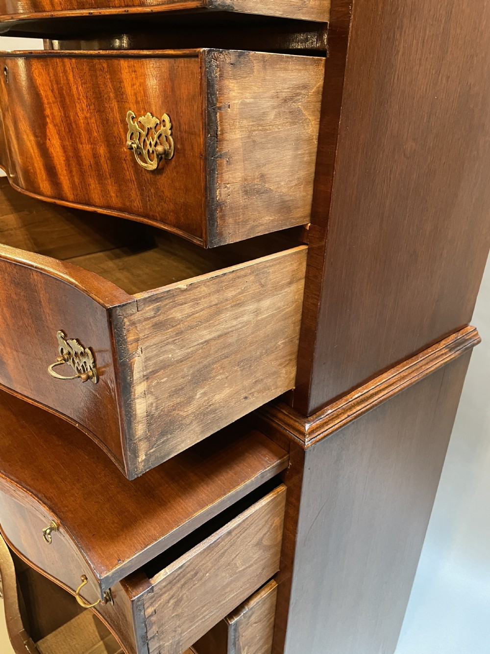 George III Revival narrow chest on chest of drawers View III