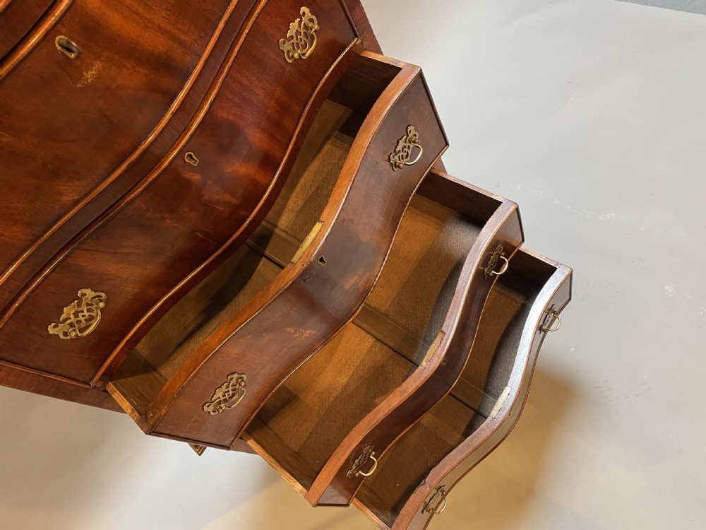 George III Revival narrow chest on chest of drawers View V