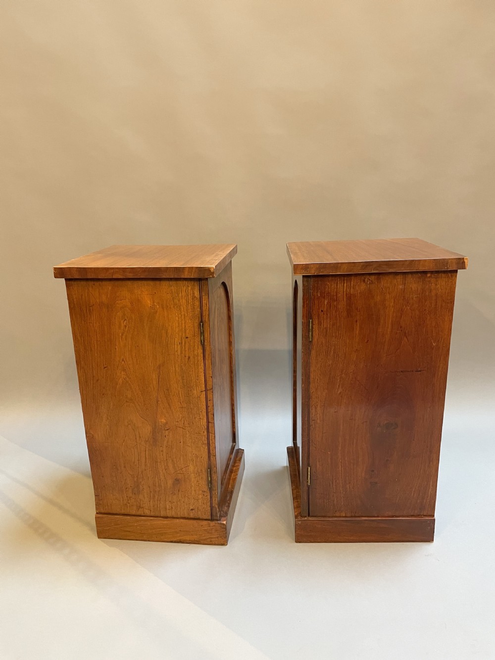 Pair Victorian pedestal side cabinets View IV