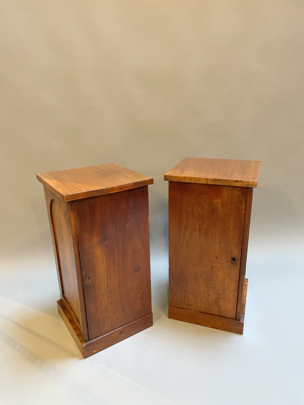 Pair Victorian pedestal side cabinets View V