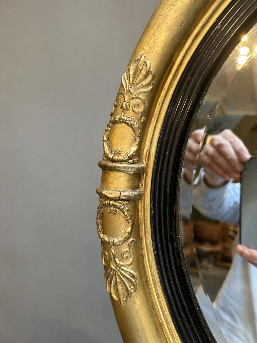William IV Circular Gilt Mirror View IV