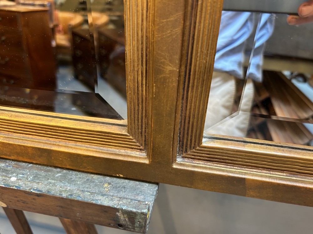 Regency Style Gilt tryptich Overmantel Miror View III