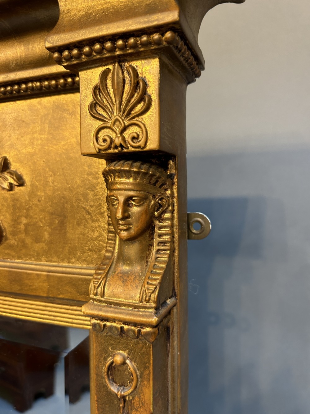 Regency Style Gilt tryptich Overmantel Miror View IV