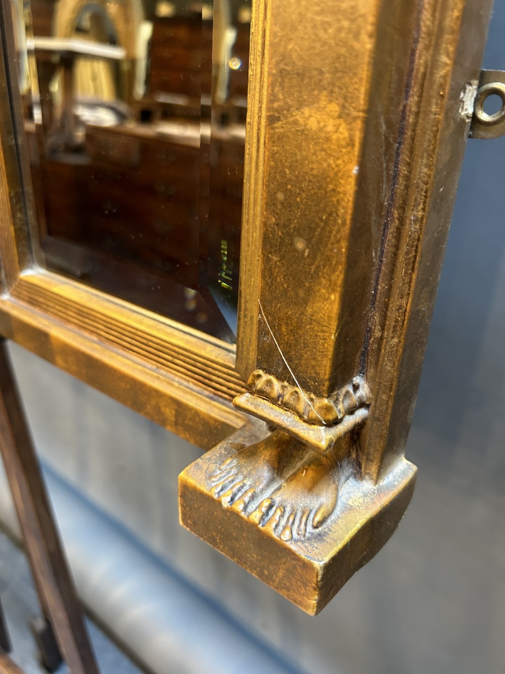 Regency Style Gilt tryptich Overmantel Miror View V