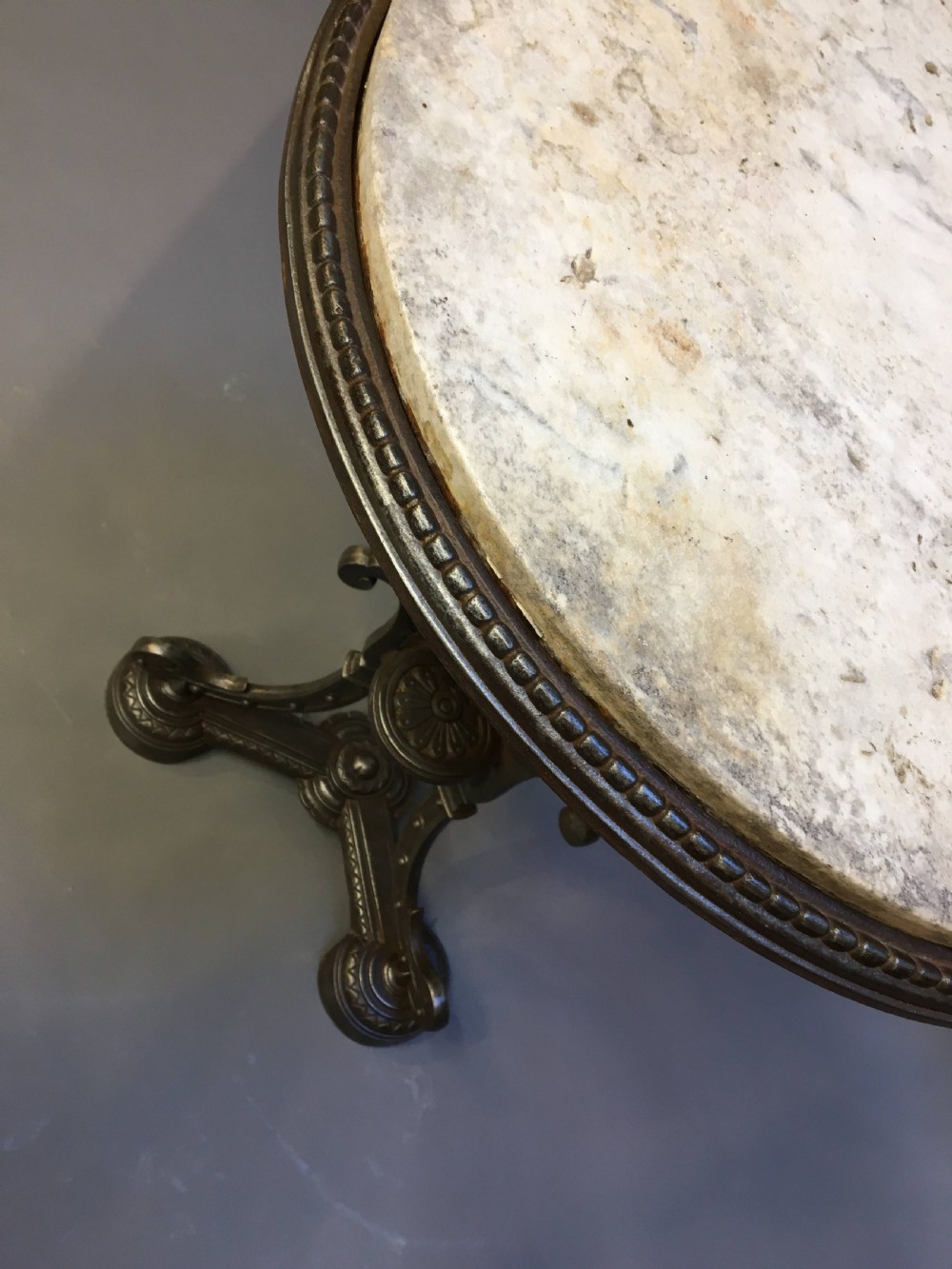 Victorian Cast Iron Conservatory Table View IX