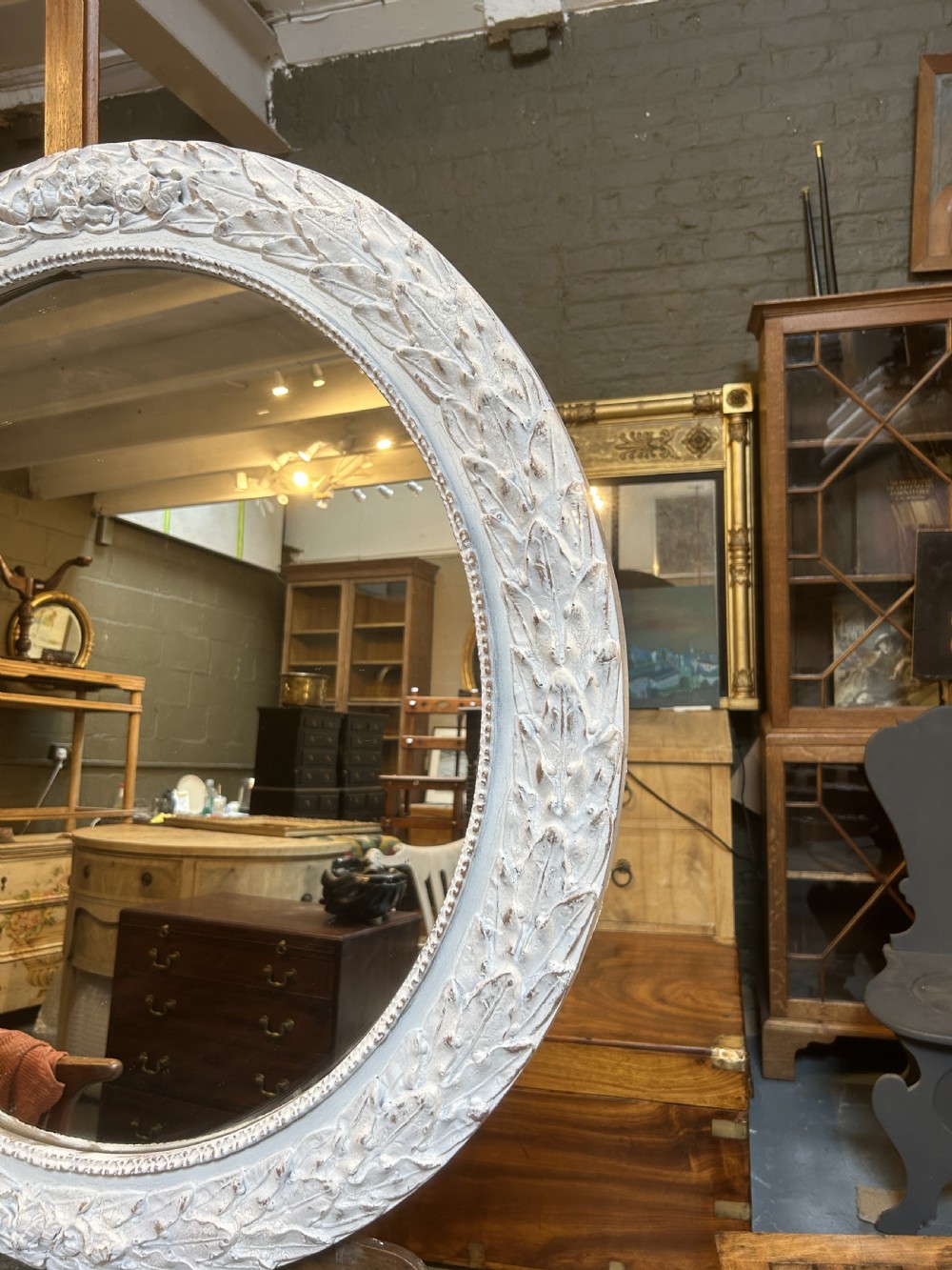 Regency design large wall mirror View VI
