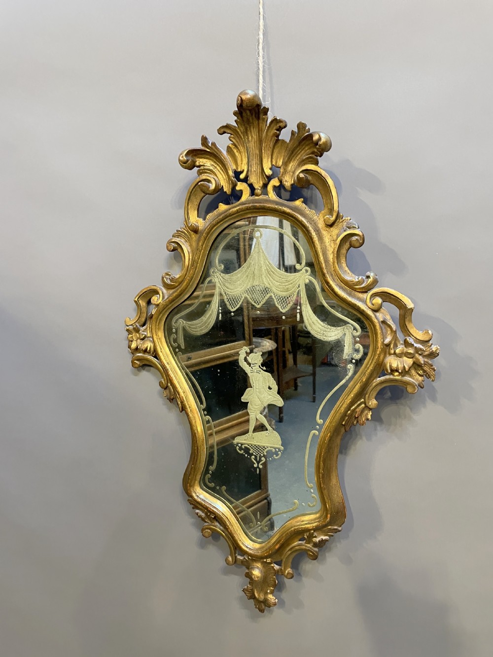 Venetian gilt wall mirror View VI