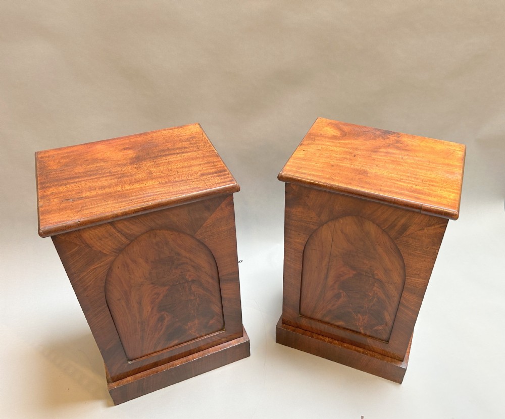 Pair Victorian Bedside Cabinets View II