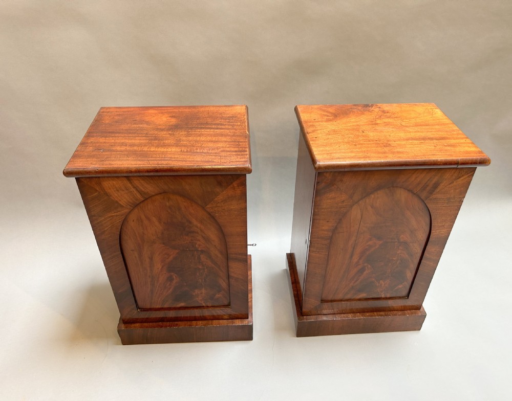 Pair Victorian Bedside Cabinets View III