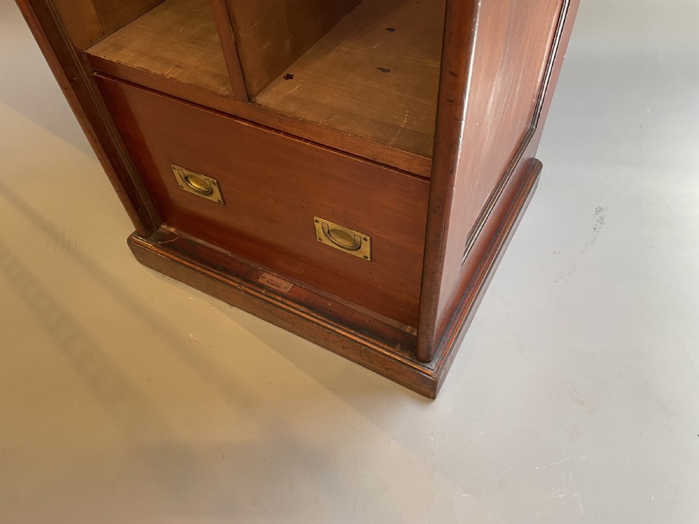 Exceptional Tambour Pedestal Cabinet View III