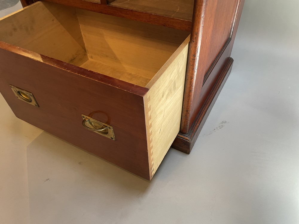 Exceptional Tambour Pedestal Cabinet View VI