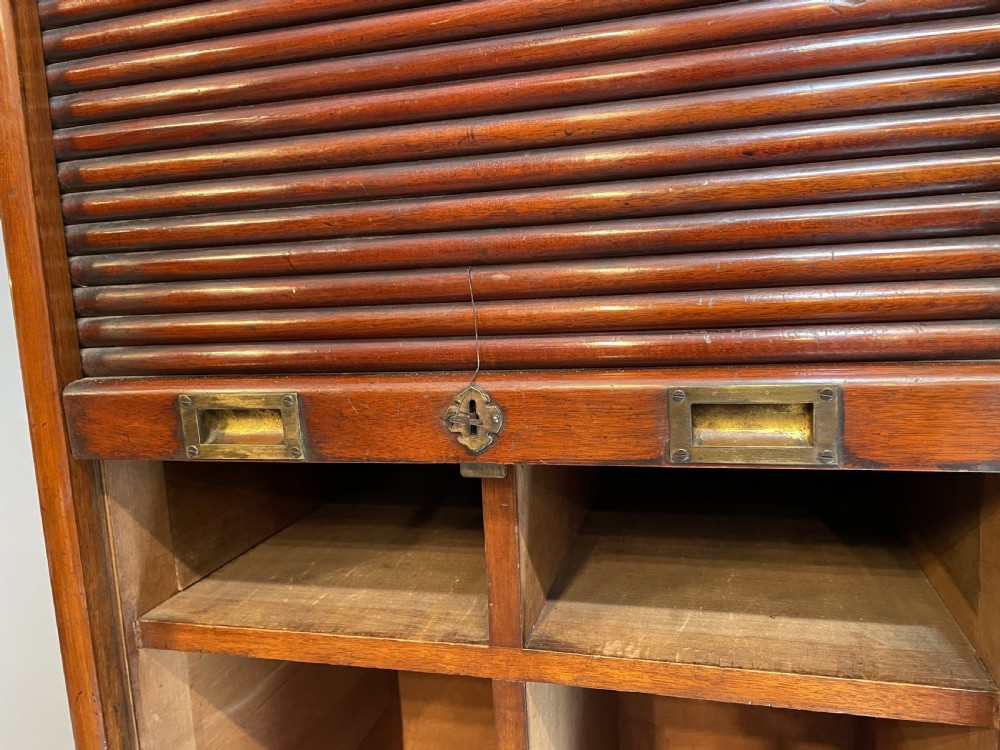 Exceptional Tambour Pedestal Cabinet View VII
