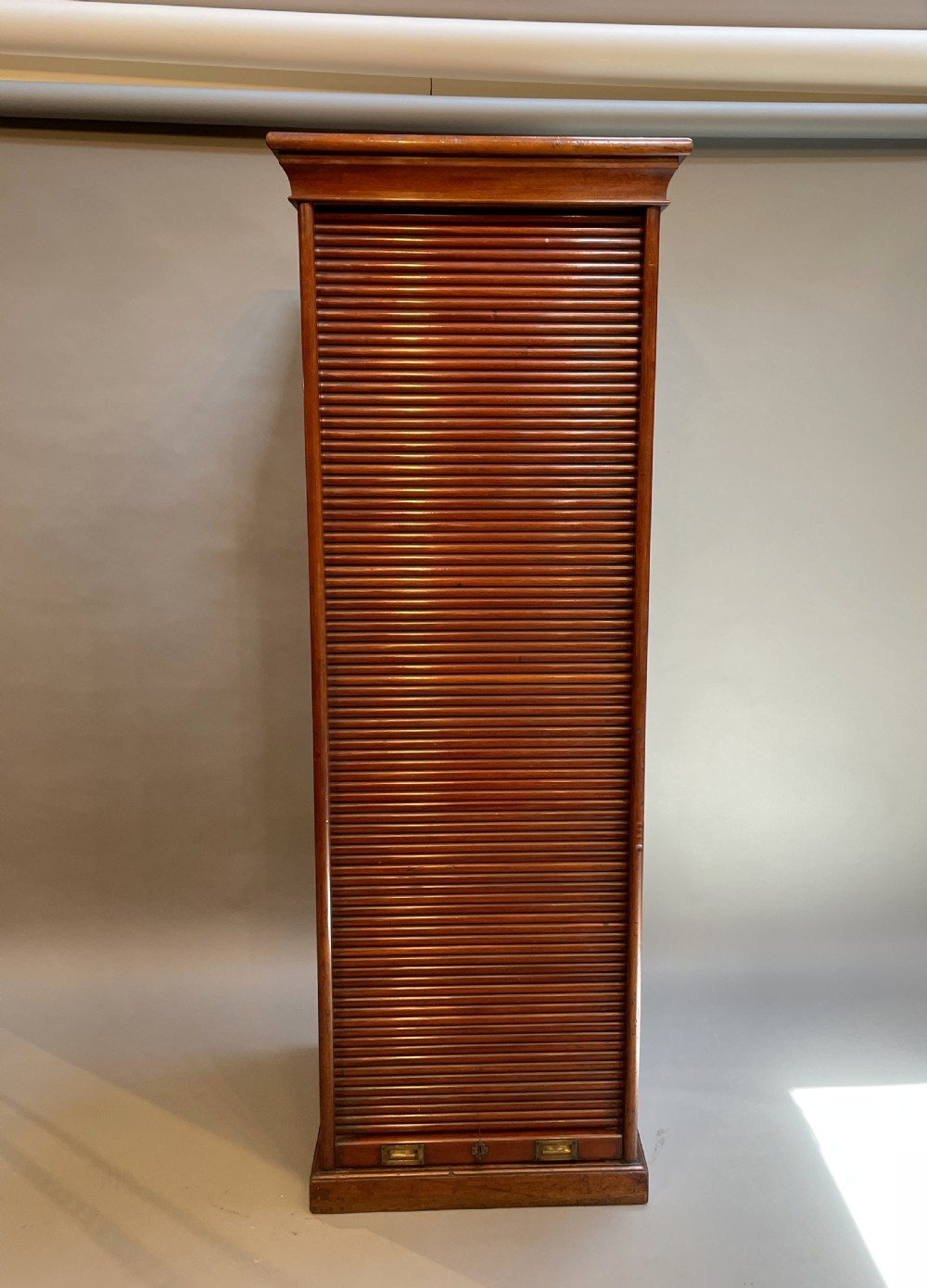 Exceptional Tambour Pedestal Cabinet View VIII