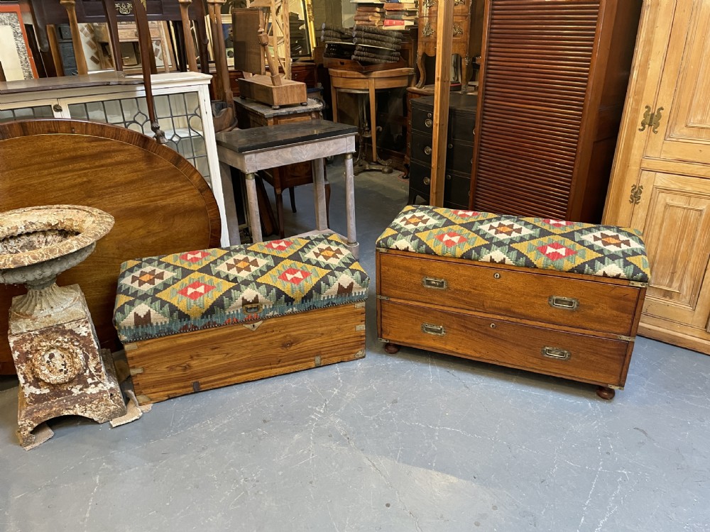 C19th Campaign Chest Seat View VII