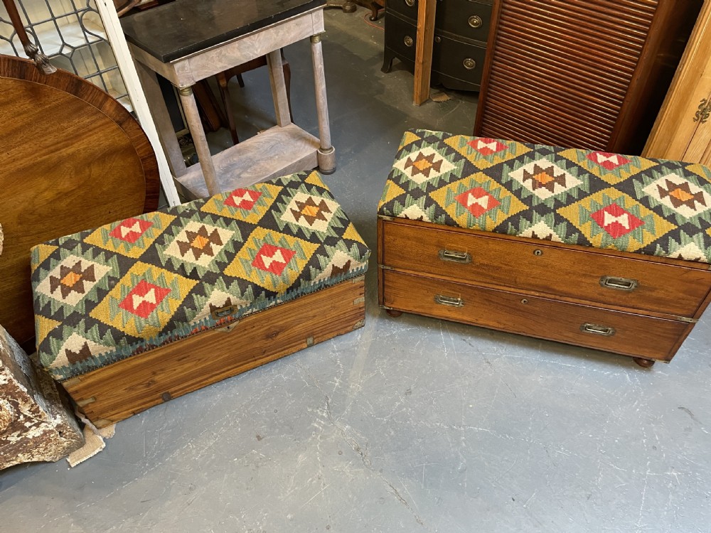 C19th Campaign Chest Seat View VIII