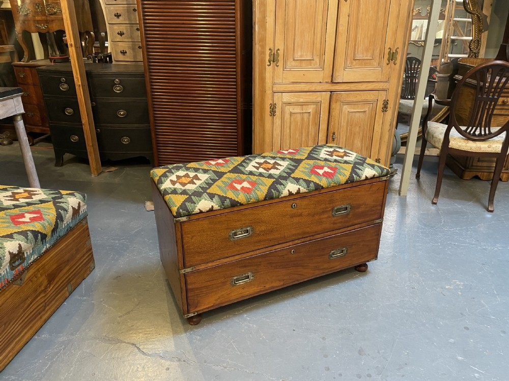 C19th Campaign Chest Seat View IX
