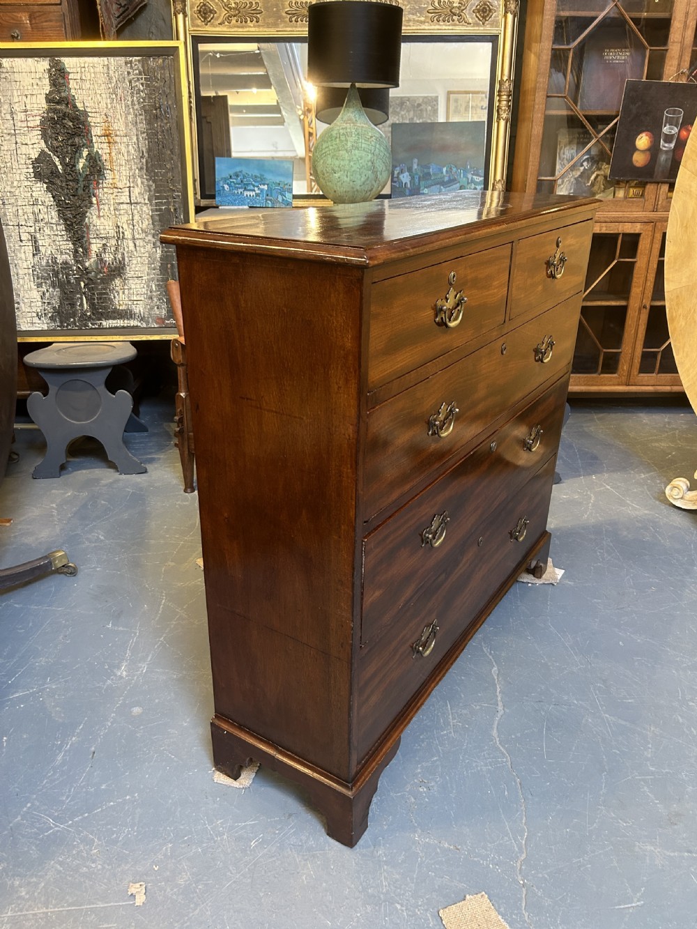 George III Mahogany Hall Chest View V