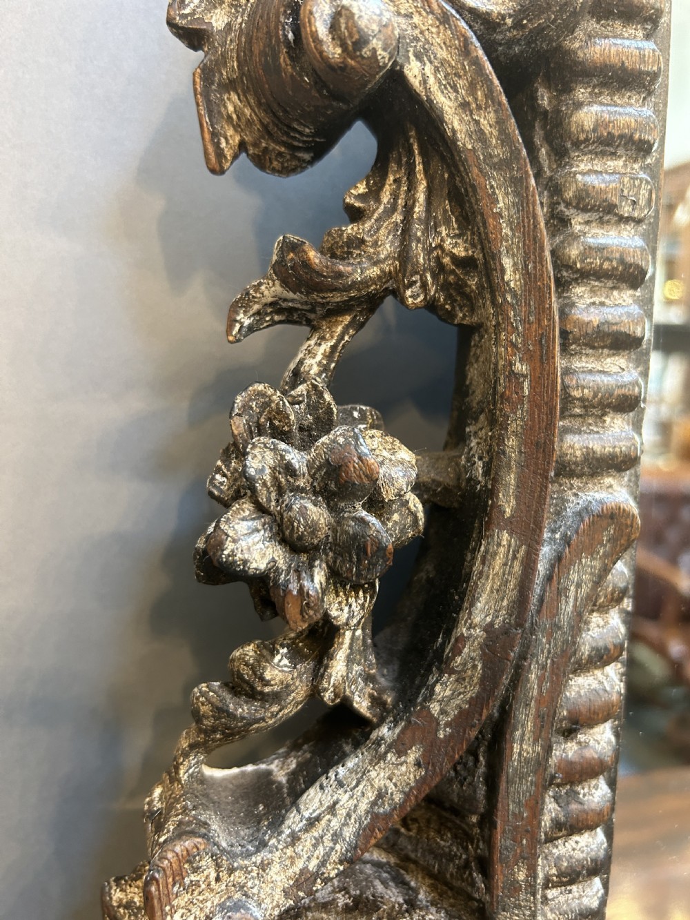 C19th Carved Frame Overmantel Mirror View VI