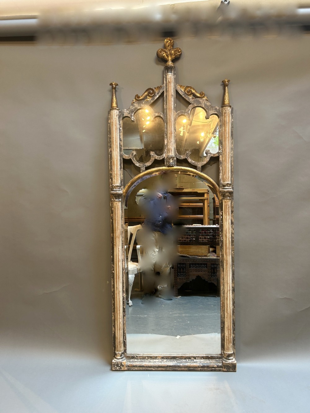 Gothic Revival Large Pier Mirror