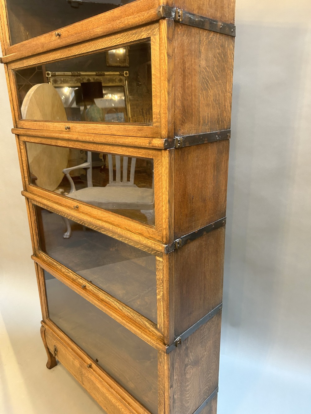 Globe Wernicke Oak Bookcase View II