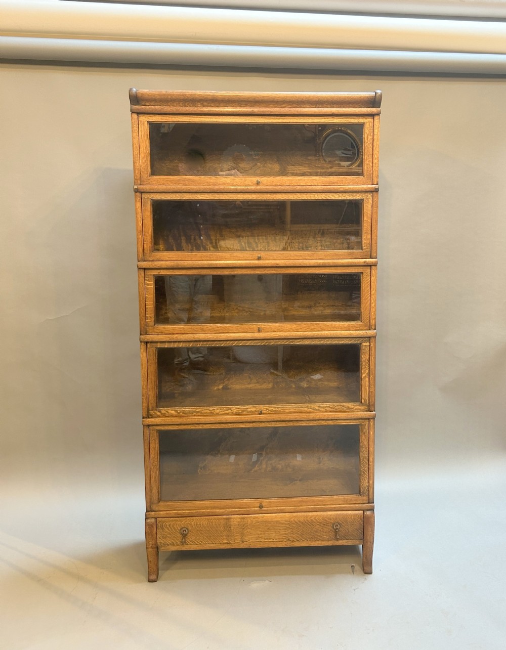 Globe Wernicke Oak Bookcase View III