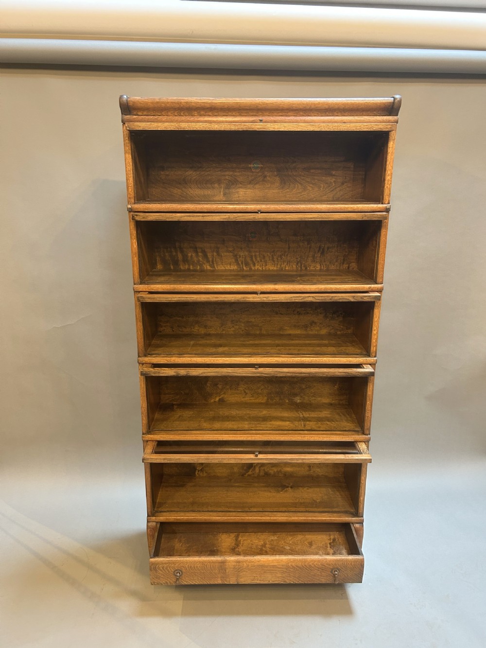 Globe Wernicke Oak Bookcase View V