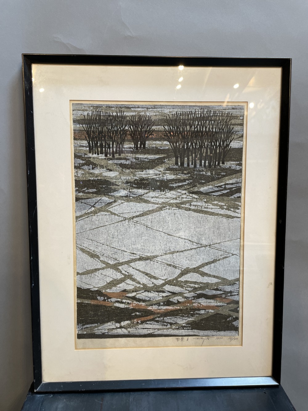 Japanese Woodblock Print, Signed View IV