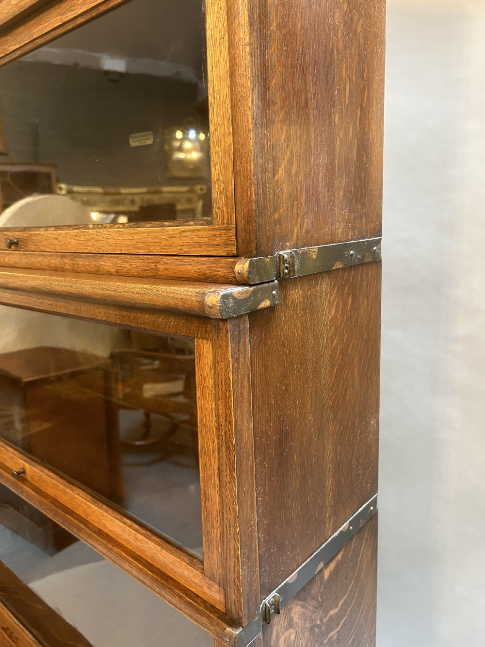 Globe Wernicke Oak Stacking Bookcase View II