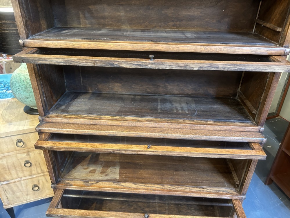 Globe Wernicke Oak Stacking Bookcase View VIII