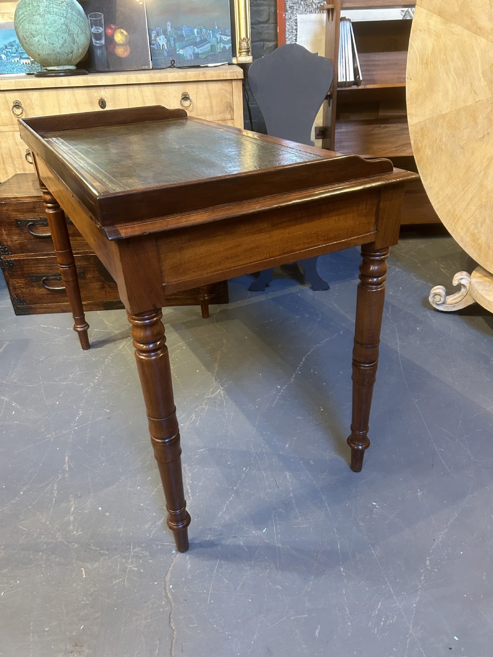 Victorian mahogany writing table View VI