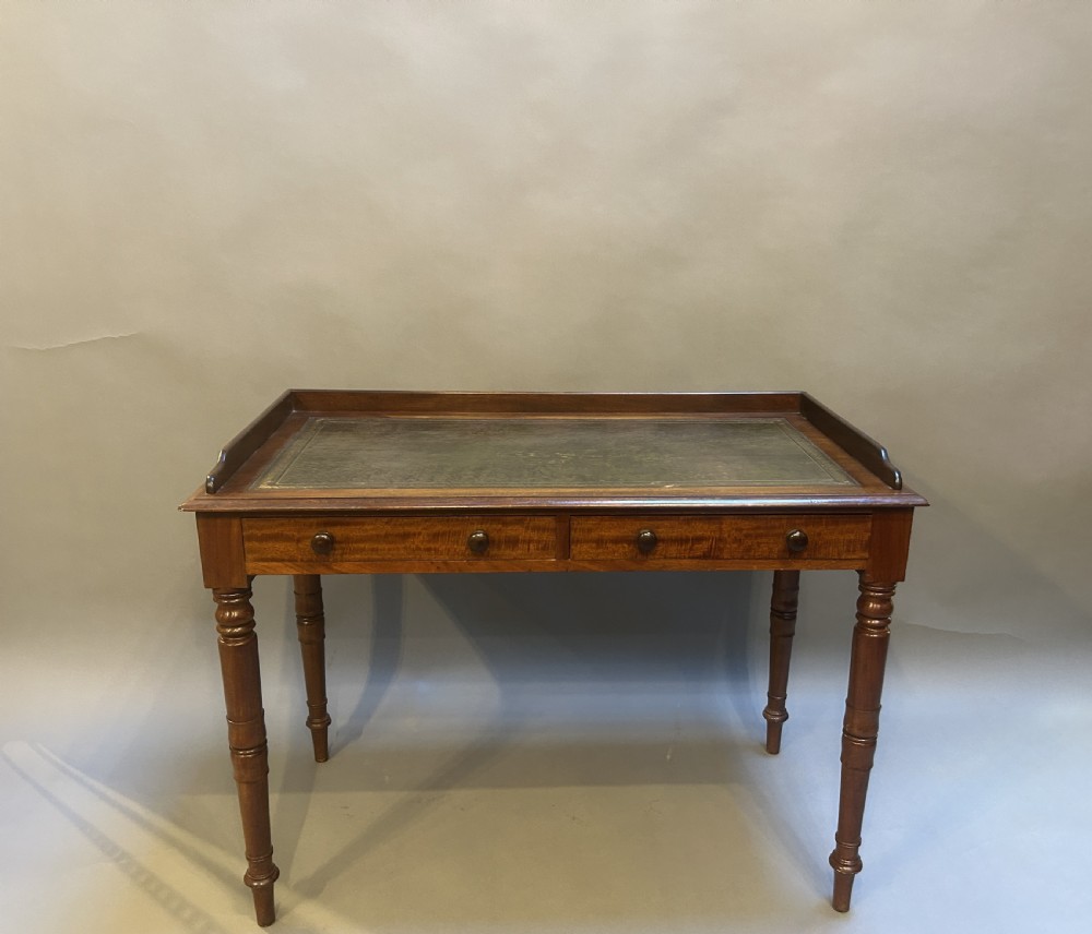 Victorian mahogany writing table View IX