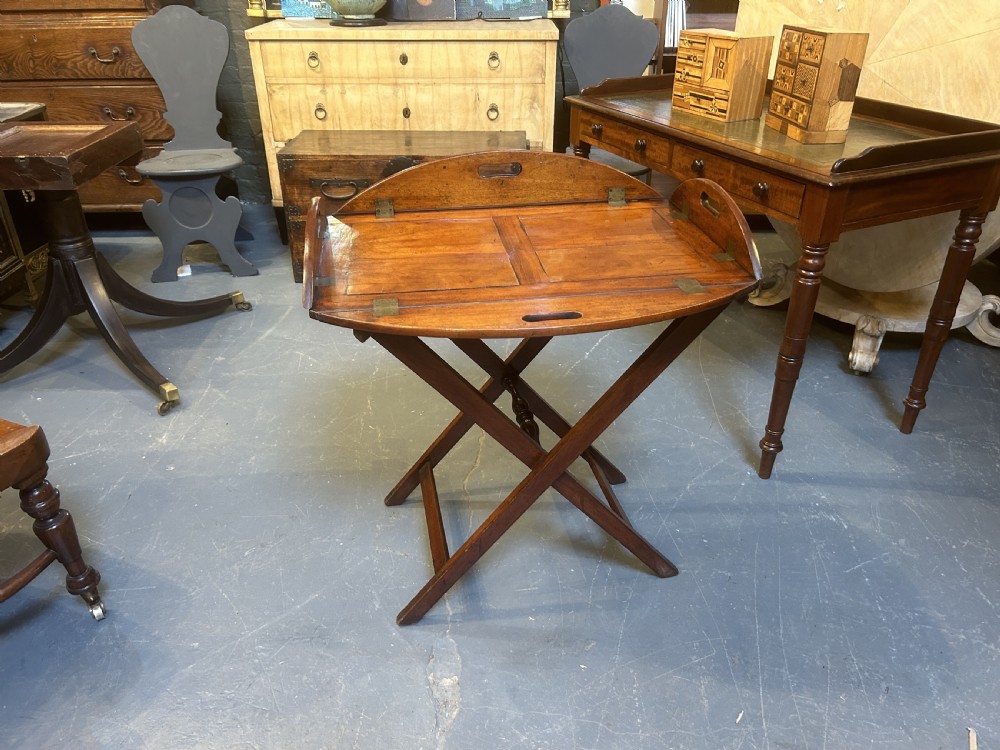 George III butlers tray on stand View VIII