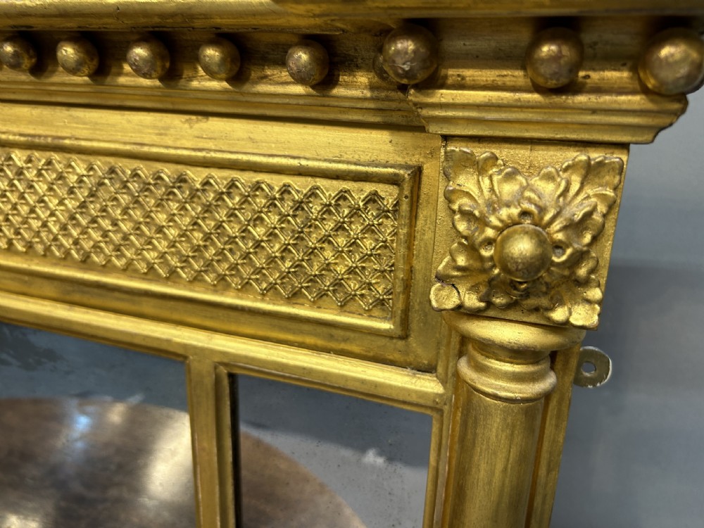 C19th Gilt Overmantle mirror View IV