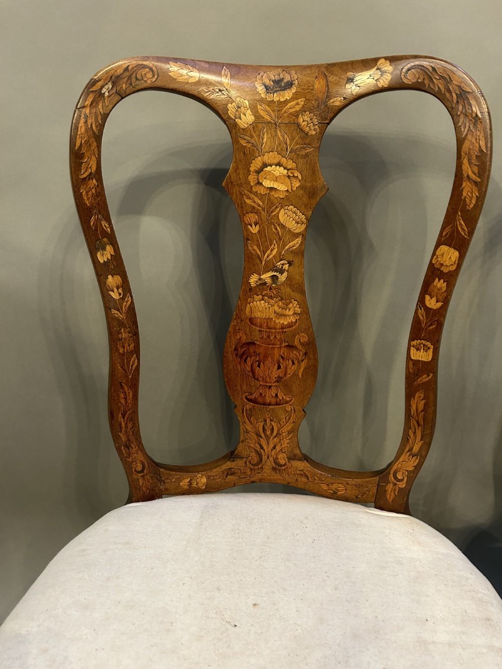 Pair antique Dutch side chairs View VI