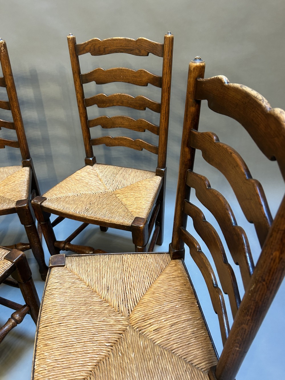 set country ladder back chairs View IV