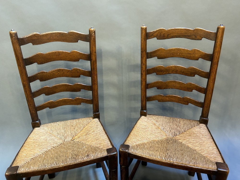 set country ladder back chairs View VII
