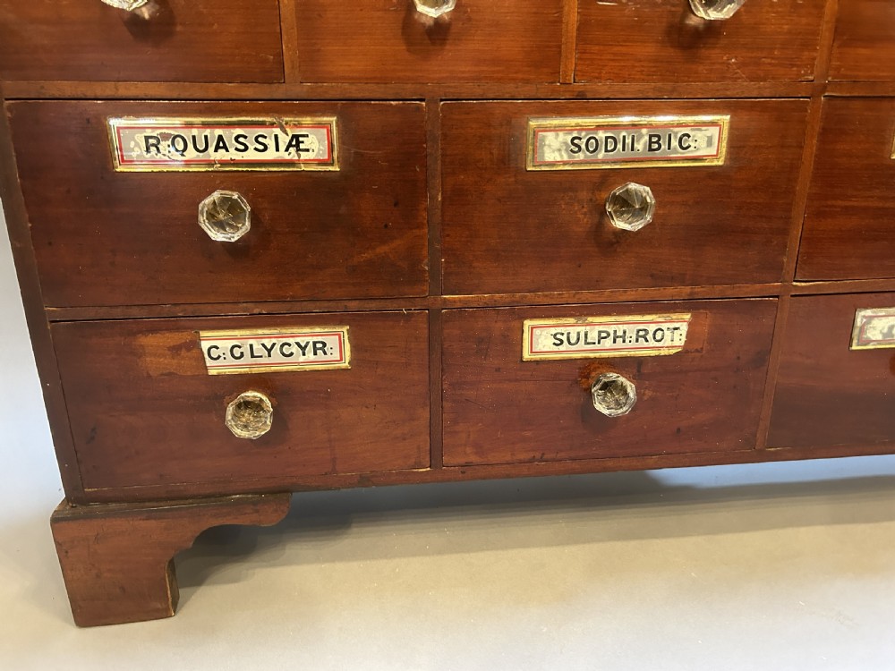 Victorian Apothecarys chest of drawers View V