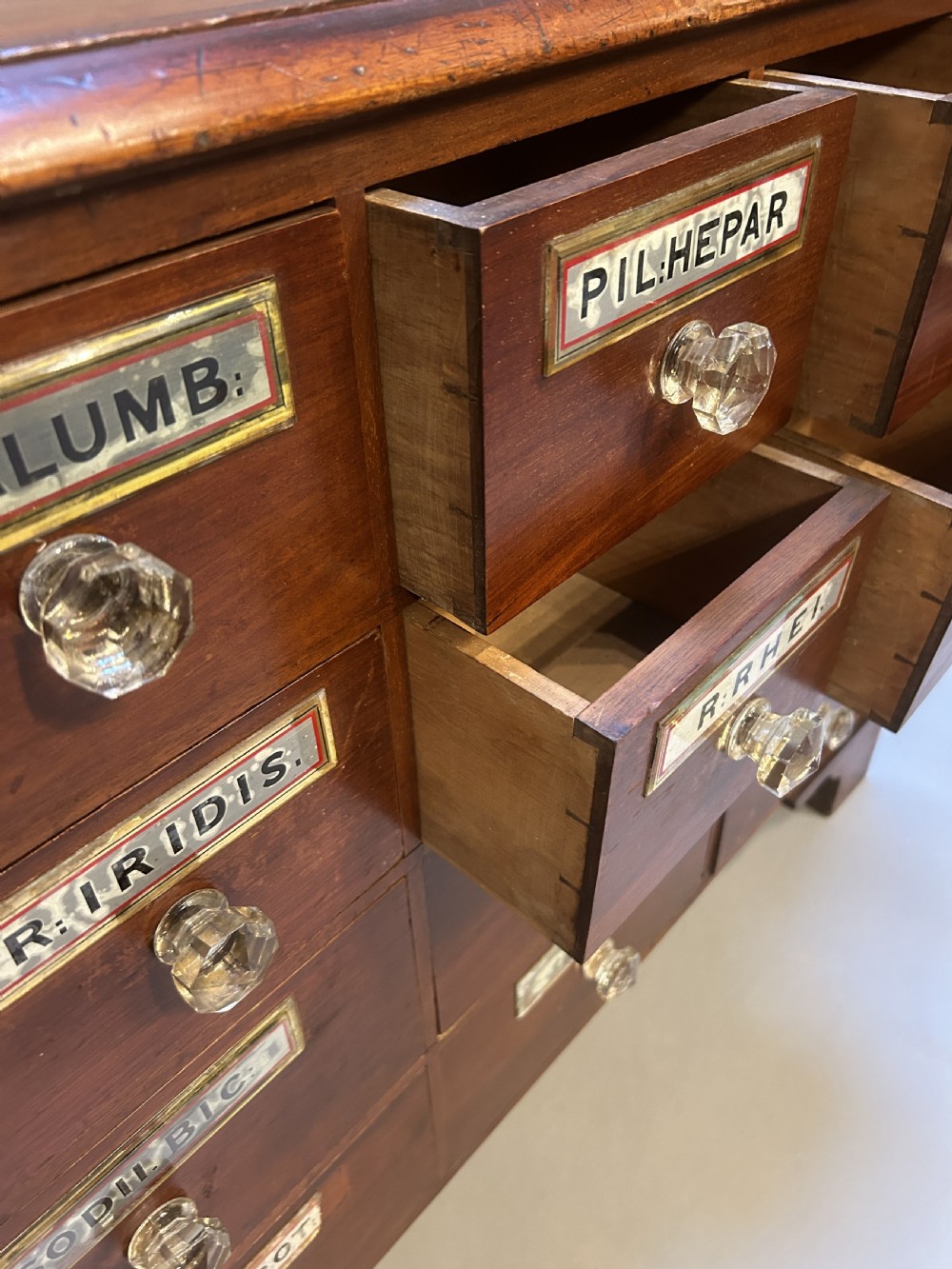 Victorian Apothecarys chest of drawers View VI