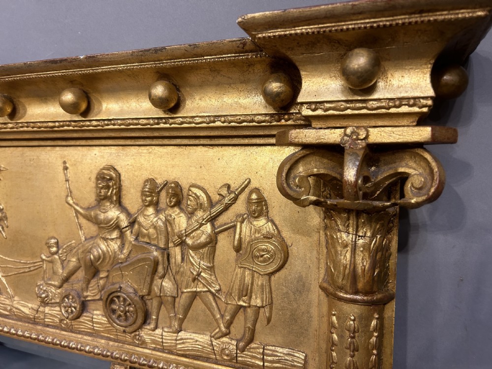 C19th gilt overmantle mirror View II