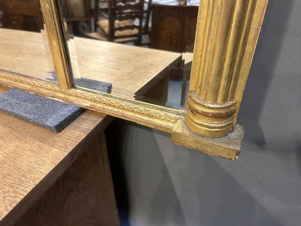 C19th gilt overmantle mirror View IV