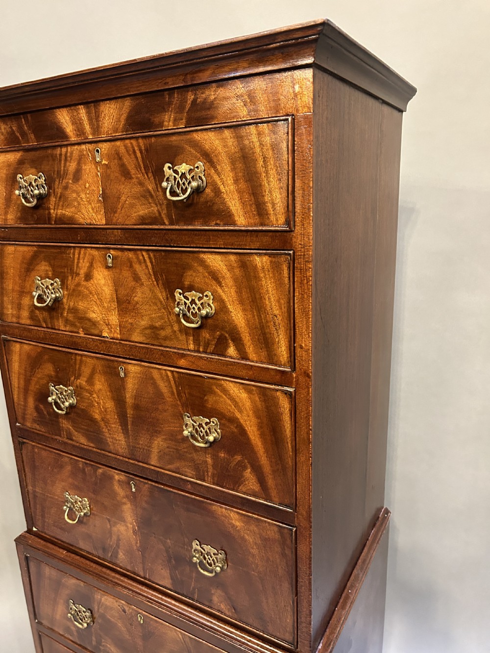 Georgian Revival tallboy chest on chest View II